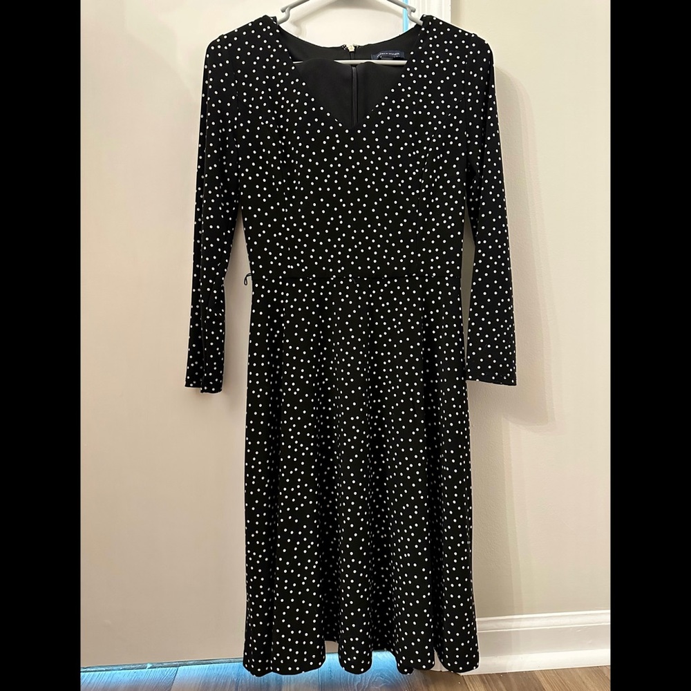 Tommy Hilfiger B&W Polkadot Dress - Size 4.